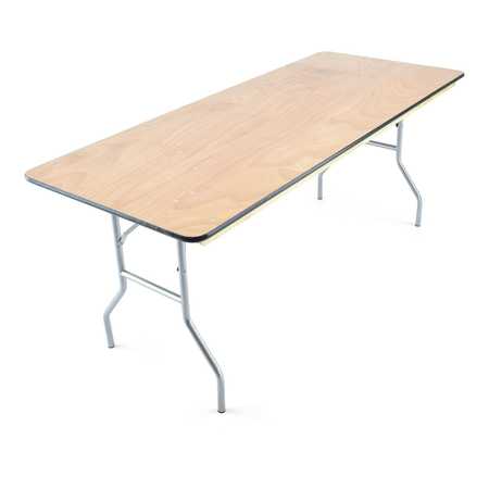 ATLAS COMMERCIAL PRODUCTS Titan Series™ Wood Folding Table, 6 Ft. x 30" Banquet WFT5-3072